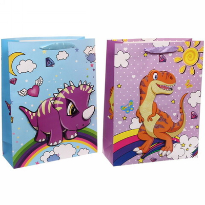 Пакет подарочный «Дракоша» 31х40 см, микс