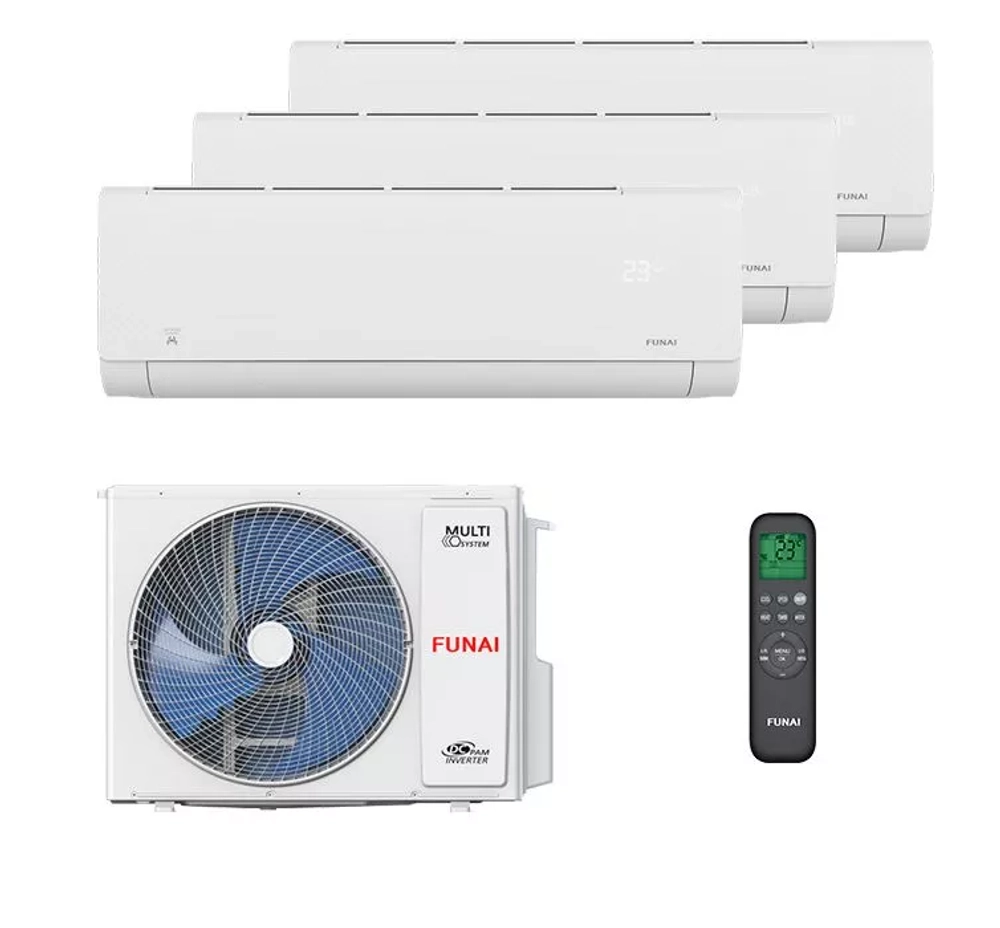Мульти сплит-система Funai на 3 комнаты (20+20+20 кв.м.) серия SHOGUN