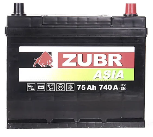 Аккумулятор 6СТ-74 А.ч., о.п., R+, ZUBR ULTRA