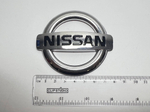HH-089 / Логотип (шильдик, надпись, эмблема) "Nissan" 8см для крышки багажника / решетки радиатора / капота