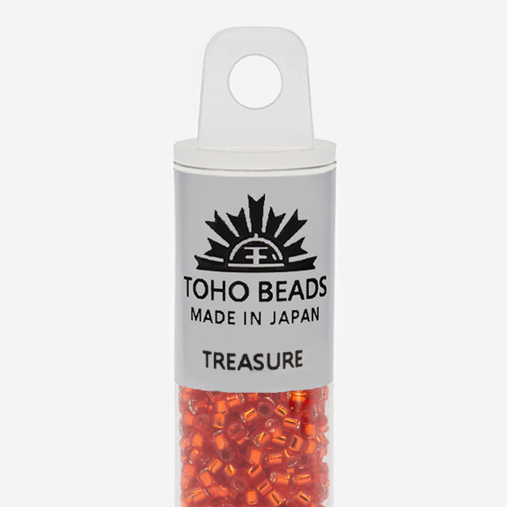 Японский бисер TOHO Treasure (№25), с внутренним серебрением, прозрачный