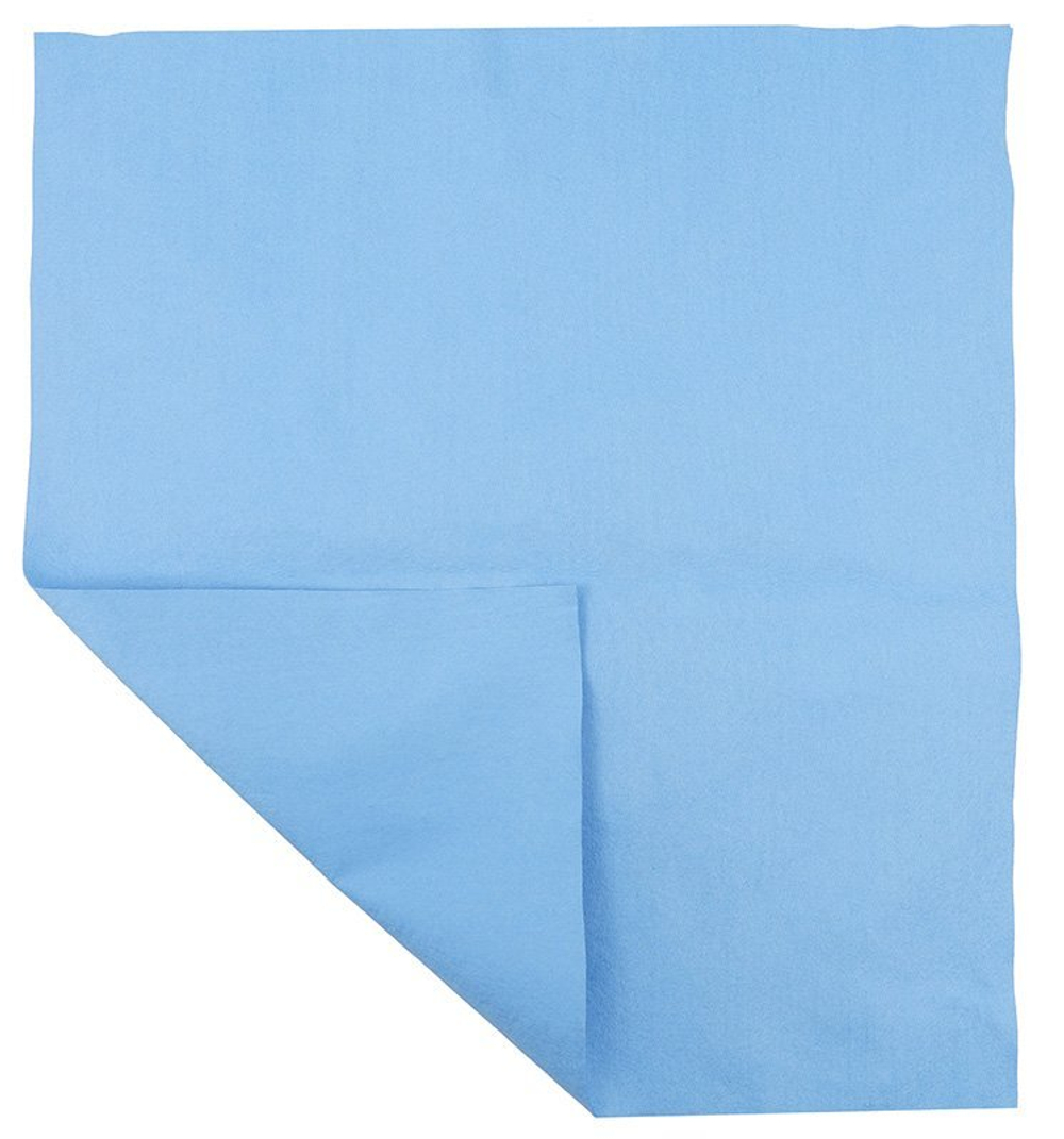 Салфетка из нетканой микрофибры (микроспан), 35х40 см, 100 г/м2, синяя