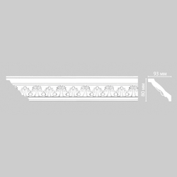 Плинтус потолочный с рисунком Decomaster 95854 91х80х2400мм