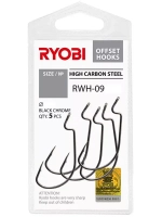 Крючок офсетный рыболовный RWH-09 №1/0 ( 2 упк по 5шт)