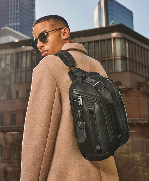 Слинг кожаный Knight/Black