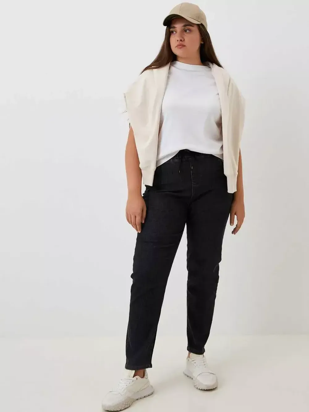 Джинсы на резинке больших размеров