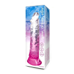 Фаллоимитатор реалистичный на присоске розовый 18 см