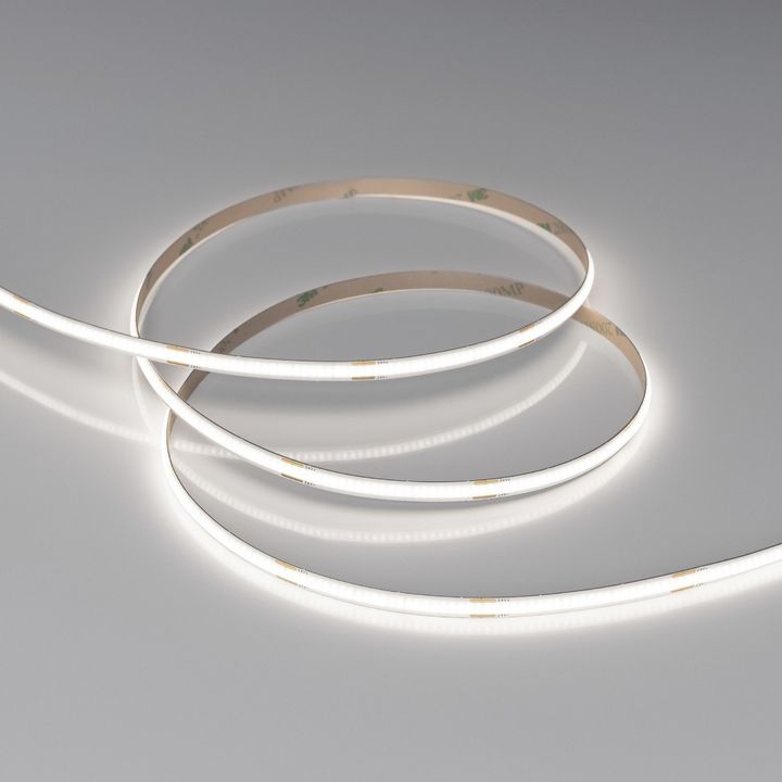 Светодиодная лента Arlight 6W/m 480LED/m CSPSMD холодный белый 4M COB-X480-6mm 24V White6000 039052