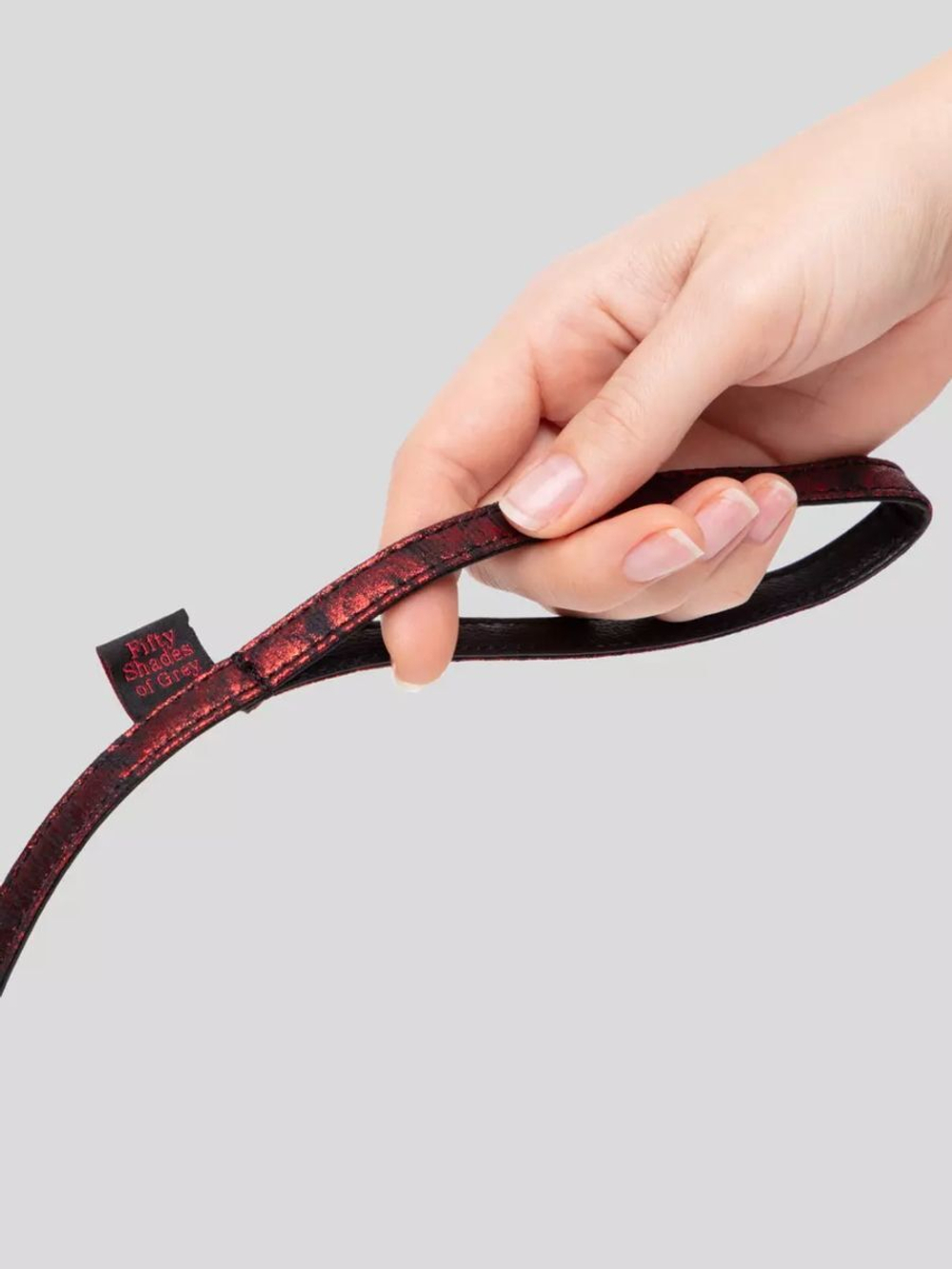 Стильный ошейник с поводком Reversible Faux Leather Collar and Lead (Цвет: красный с черным)