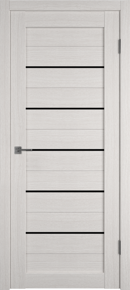 Дверь Atum 5 / Bianco / Black Gloss / Владимирские двери
