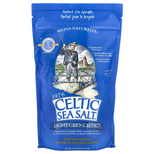 Celtic Sea Salt, Light Grey Celtic, смесь основных минералов, 454 г (1 фунт)