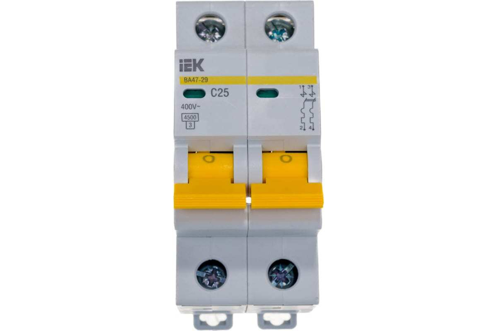 Автоматический выключатель ВА47-29 2Р 25А 4,5кА С IEK
