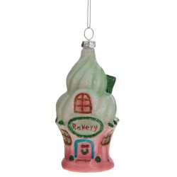 GAEM Украшение новогоднее "Домик", L6,5 W6,5 H13,5 см, 4в.