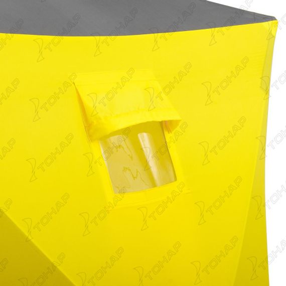 Палатка зимняя Куб 1,5х1,5 желтый/серый (HS-WSC-150YG) Helios