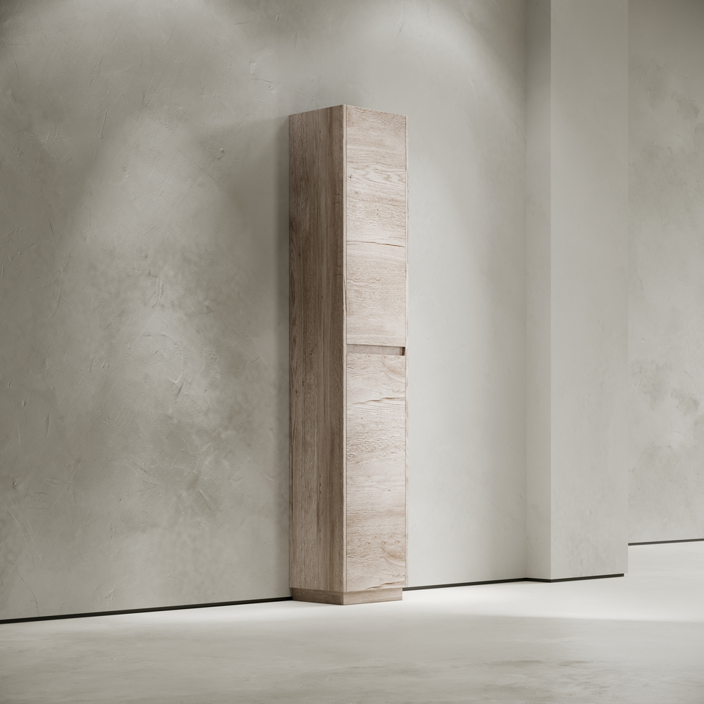 Шкаф-пенал напольный Sancos Libra Floor, дуб галифакс натуральный 350х300х1870 мм