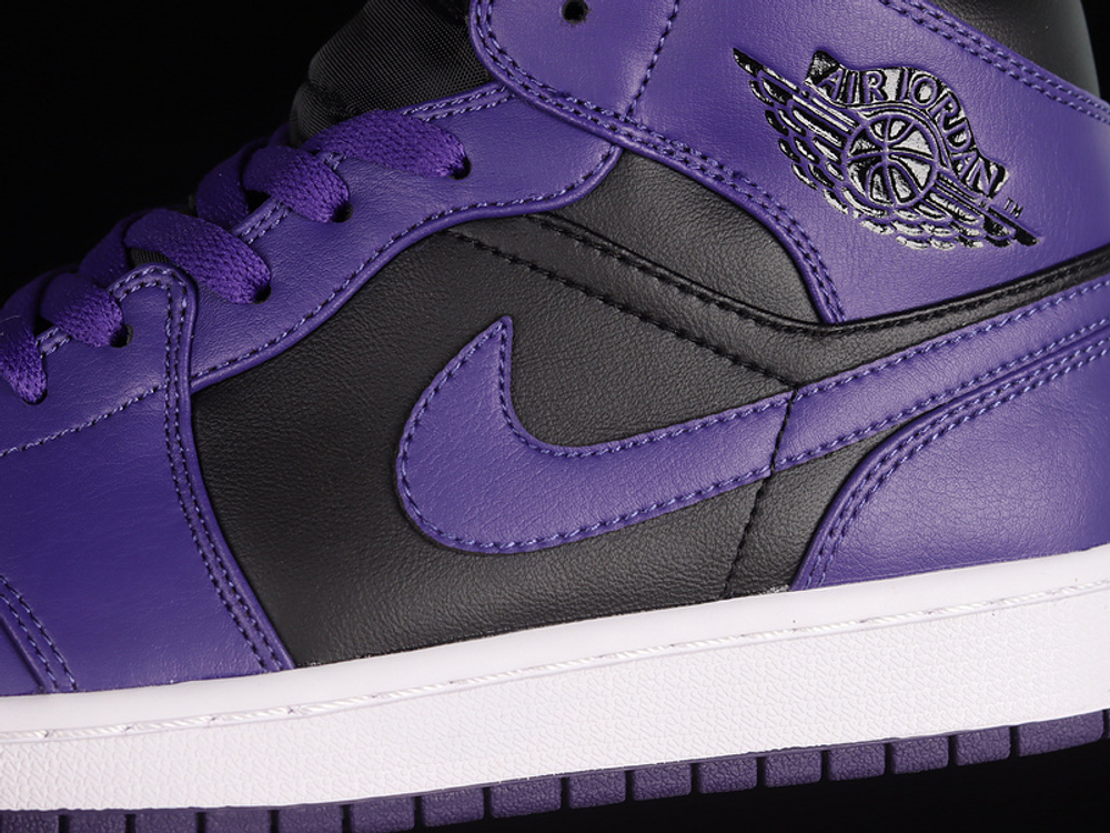 Nike Air Jordan 1 Mid Purple Black futbasket.ru