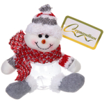 Игрушка новогодняя «Снеговичок в свитере» 19*11 см, с отделением под конфеты