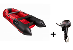 Таймень NX 3600 НДНД PRO красный-черный + PARSUN T 9.9 (15) BMS (комплект лодка + мотор)