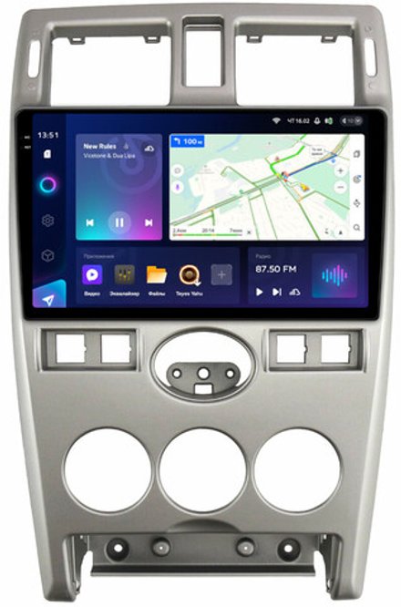 Магнитола для Lada Priora 2007-2013 (рамка серебро) - Teyes CC3-2K на Android 10, 2K QLED, ТОП процессор, CarPlay, 4G SIM-слот