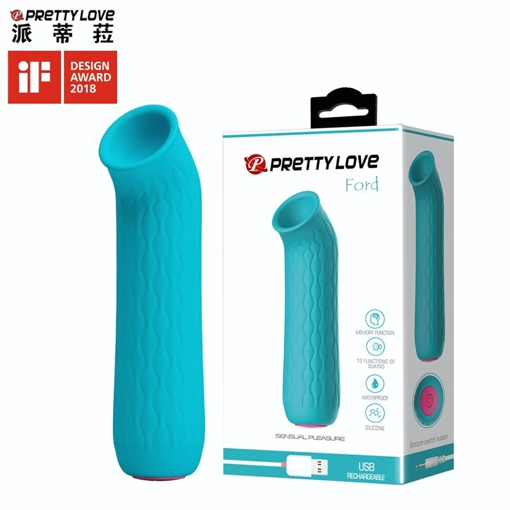 Бирюзовый вакуумный стимулятор клитора Ford (Цвет: бирюзовый)