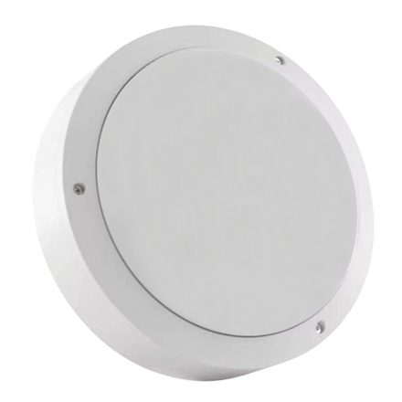 ULW-K15A 25W-5000K IP65 WHITE Светильник светодиодный влагозащищенный. Круг. Белый свет 5000K. 3000Лм. 220X70мм. Корпус белый. ТМ Uniel