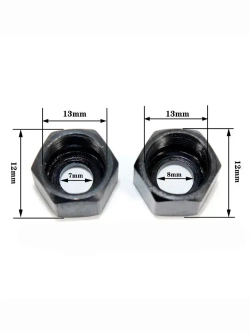 Цанга для фрезера 6 мм; 6,35 мм; 8 мм. Набор 6 цанг, 2 гайки.