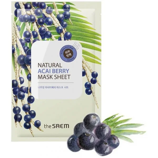 Тканевая маска с экстрактом ягод асаи THE SAEM Natural Acai Berry Mask Sheet