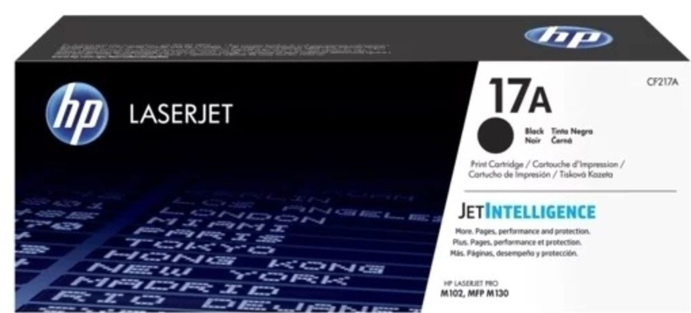 Картриджи HP CF217A черный