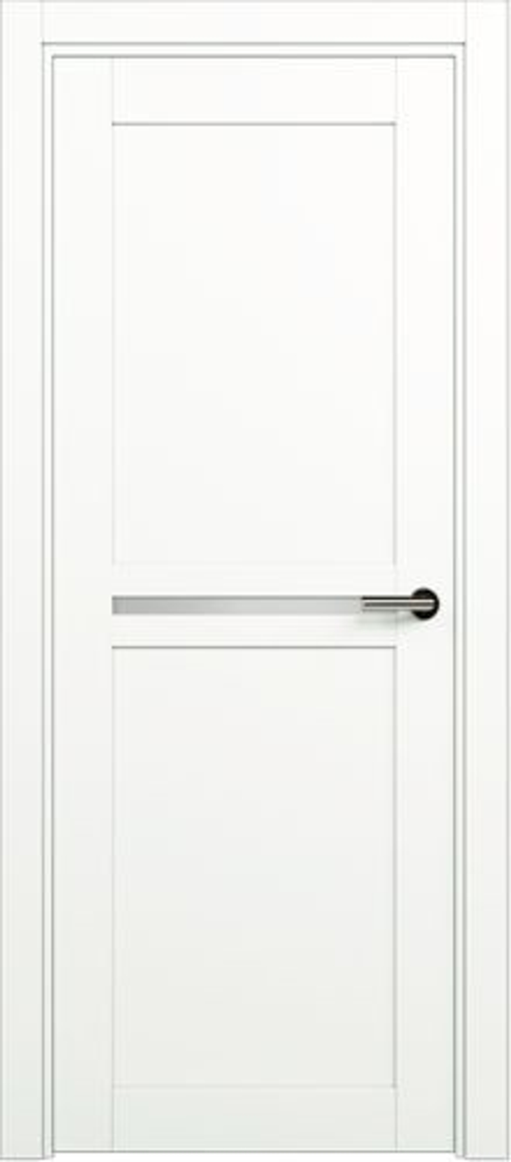 Межкомнатная дверь Статус 142 Сатинато белое Белый лед