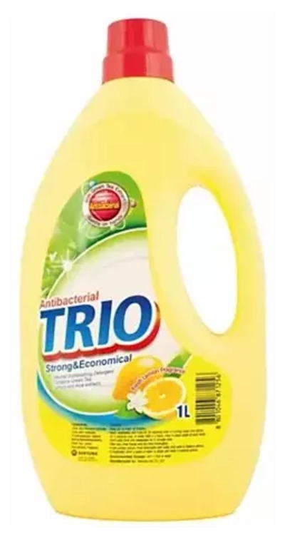 KeraSys БЫТ.ХИМИЯ TRIO Средство д/мытья посуды Антибактериальное Лимон 1000мл 979495
