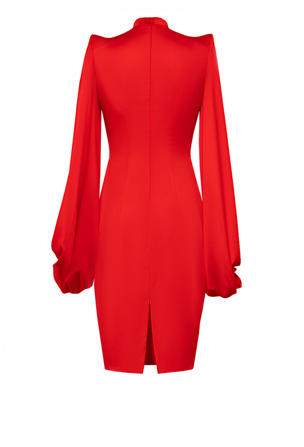 Платье-футляр красное 08-05-21SS