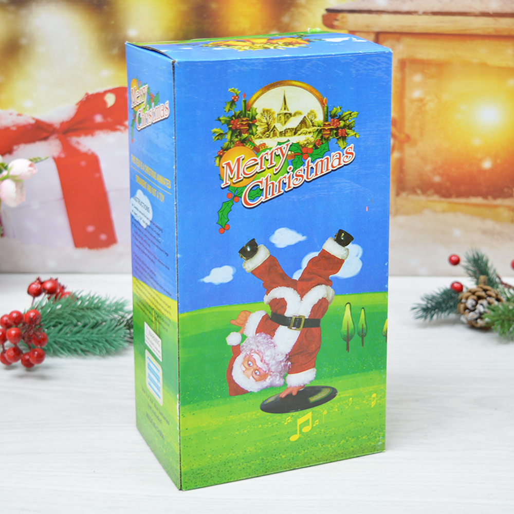 Сувенир "Дед Мороз" музыкальный 26см, в красной шубе, танцует (работает от 3*АА)