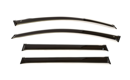 Дефлекторы боковых окон Cobra Tuning на Volkswagen Passat B6 Variant 2005 хромированный молдинг арт.V22505CR