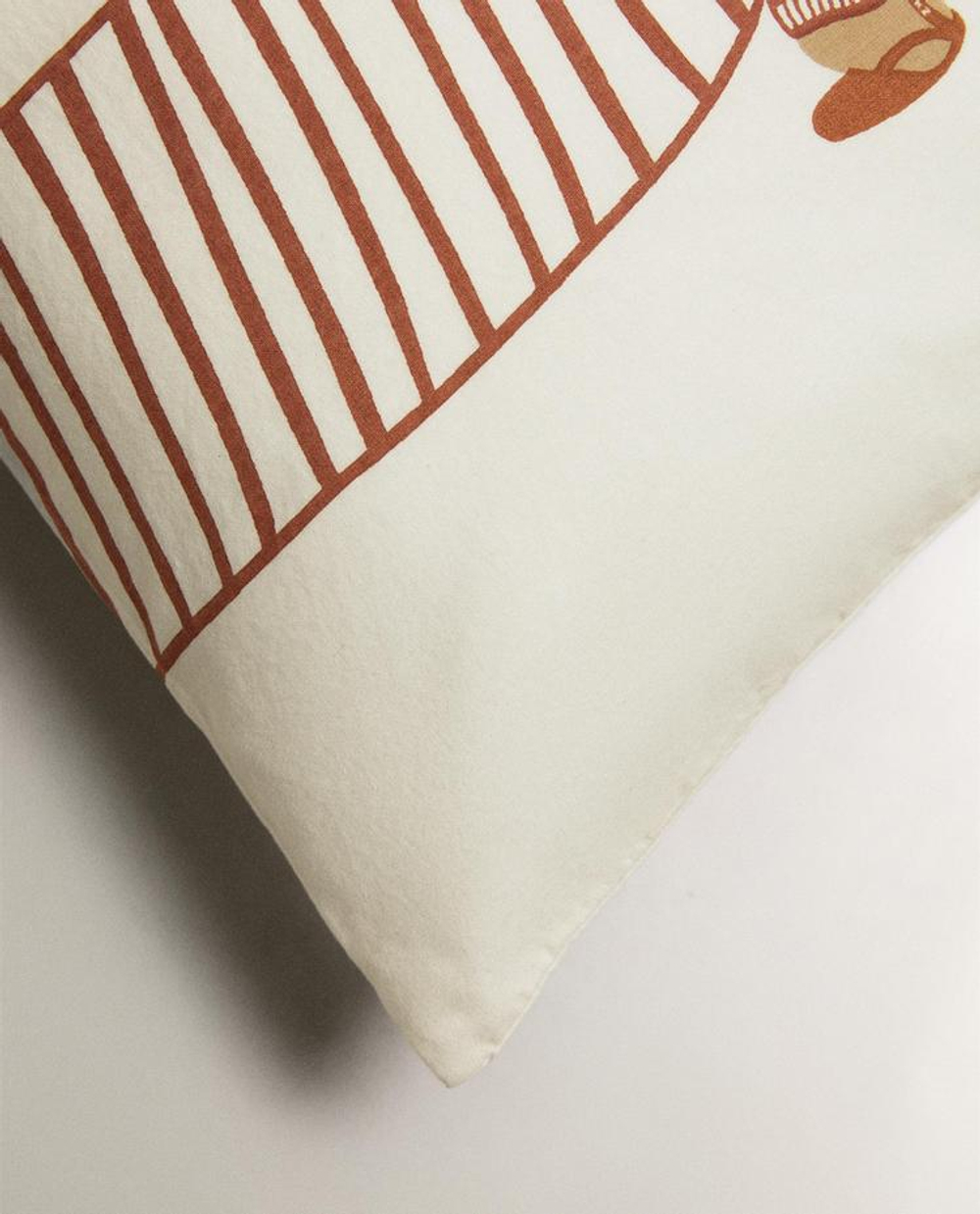 ZARA HOME НАВОЛОЧКА НА ПОДУШКУ ДЛЯ ДЕТСКОЙ КРОВАТКИ С СОБАКОЙ, БЕЖЕВЫЙ