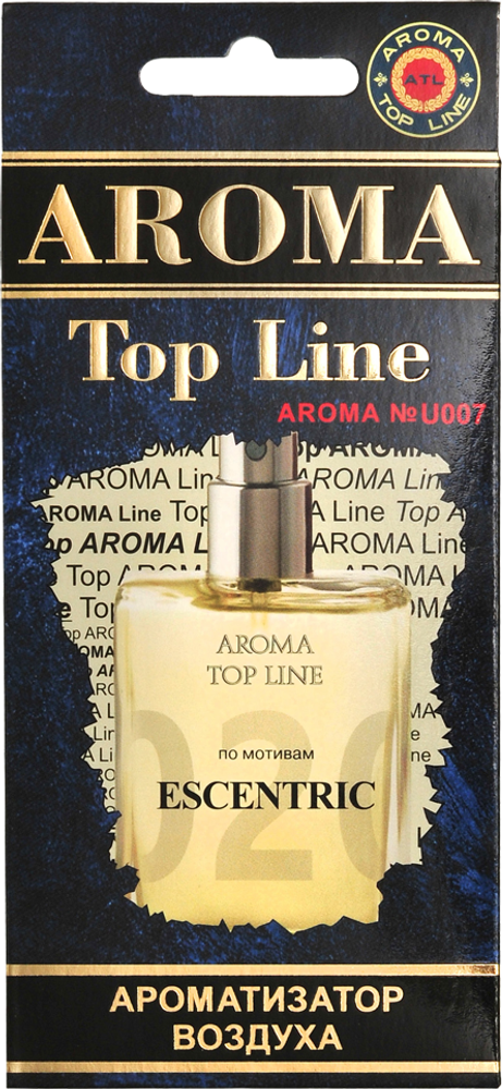 Ароматизатор для автомобиля AROMA TOP LINE №u007 ESCENTRIC 02 картон