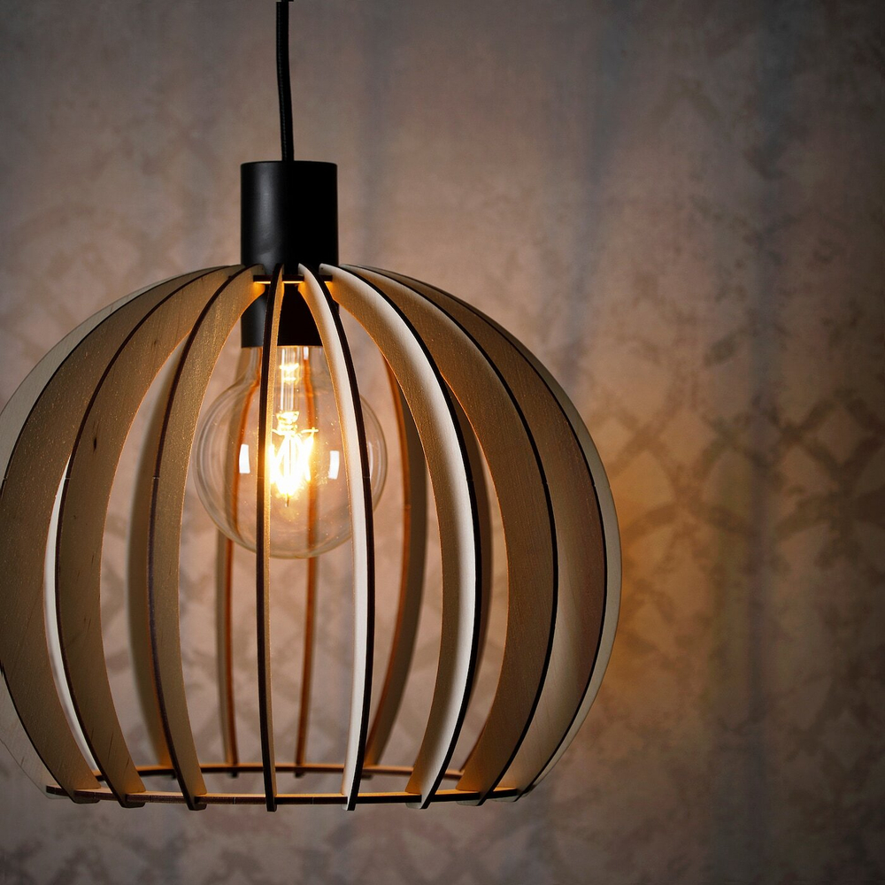 IKEA AKTERKANT  (ИКЕА АКТЕРКАНТ)  -  Абажур, фанера, 32 см