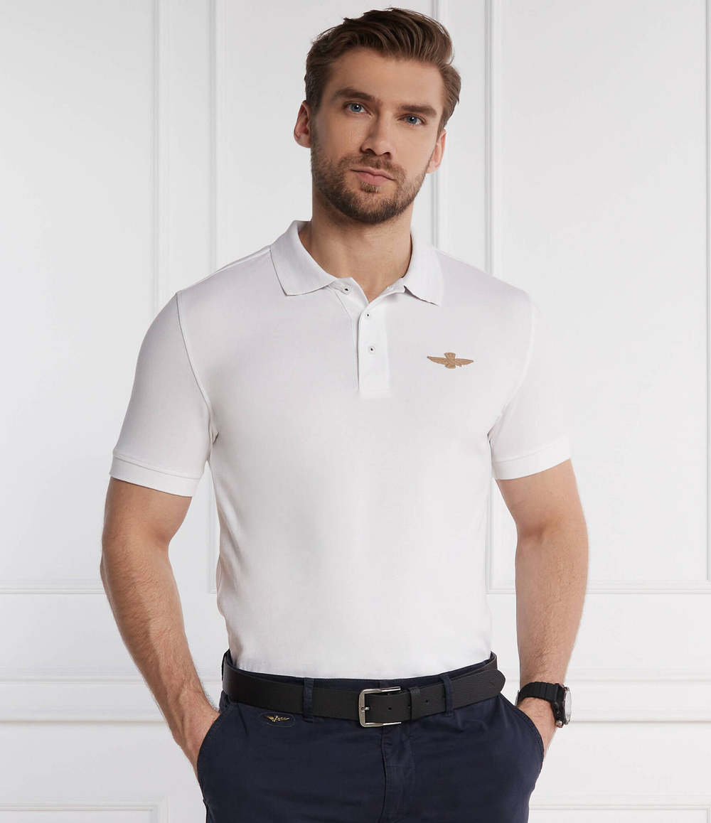 Поло Aeronautica Militare - белый(PO1786P191)