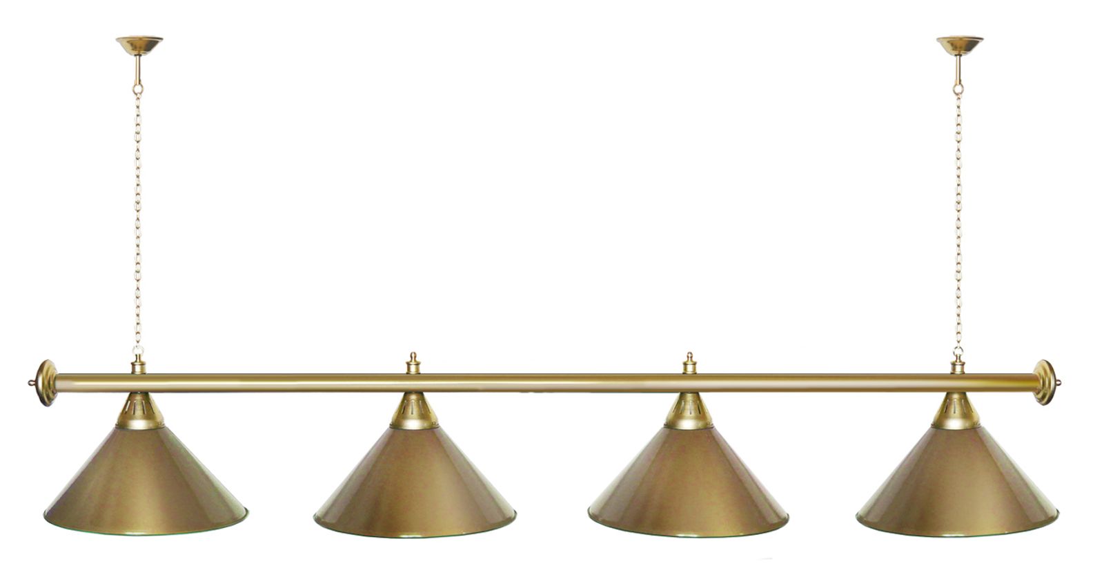 Лампа STARTBILLIARDS 4 пл. (плафоны зеленые,штанга золотая,фурнитура золото) фото №29