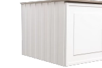 Тумба с раковиной La Fenice Cubo Twin 100 бежевая матовая/ручки белые