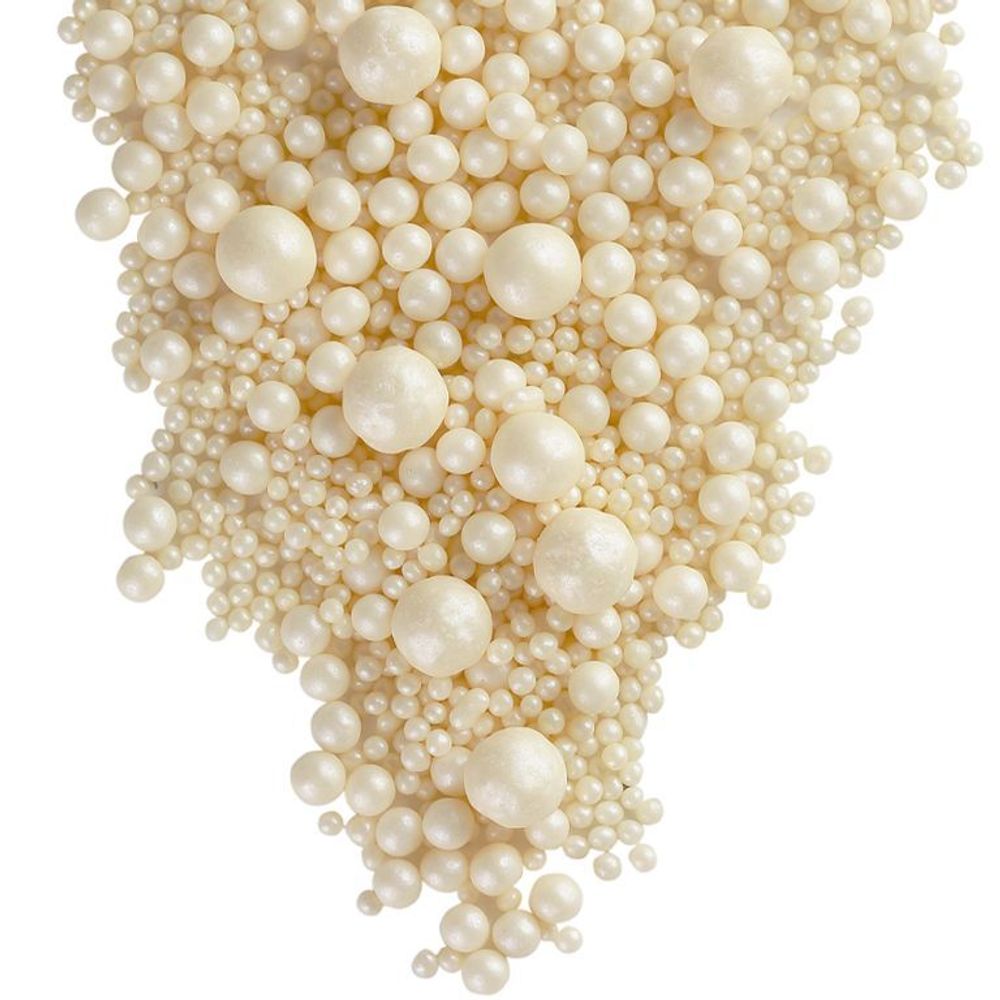 Драже зерновое в кондитерской глазури (108, Жемчуг серебро) 1,5 кг