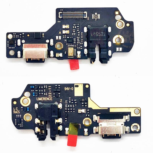 Шлейф для Xiaomi Redmi Note 8/8 2021 плата системный разъем/разъем гарнитуры/микрофон - Премиум
