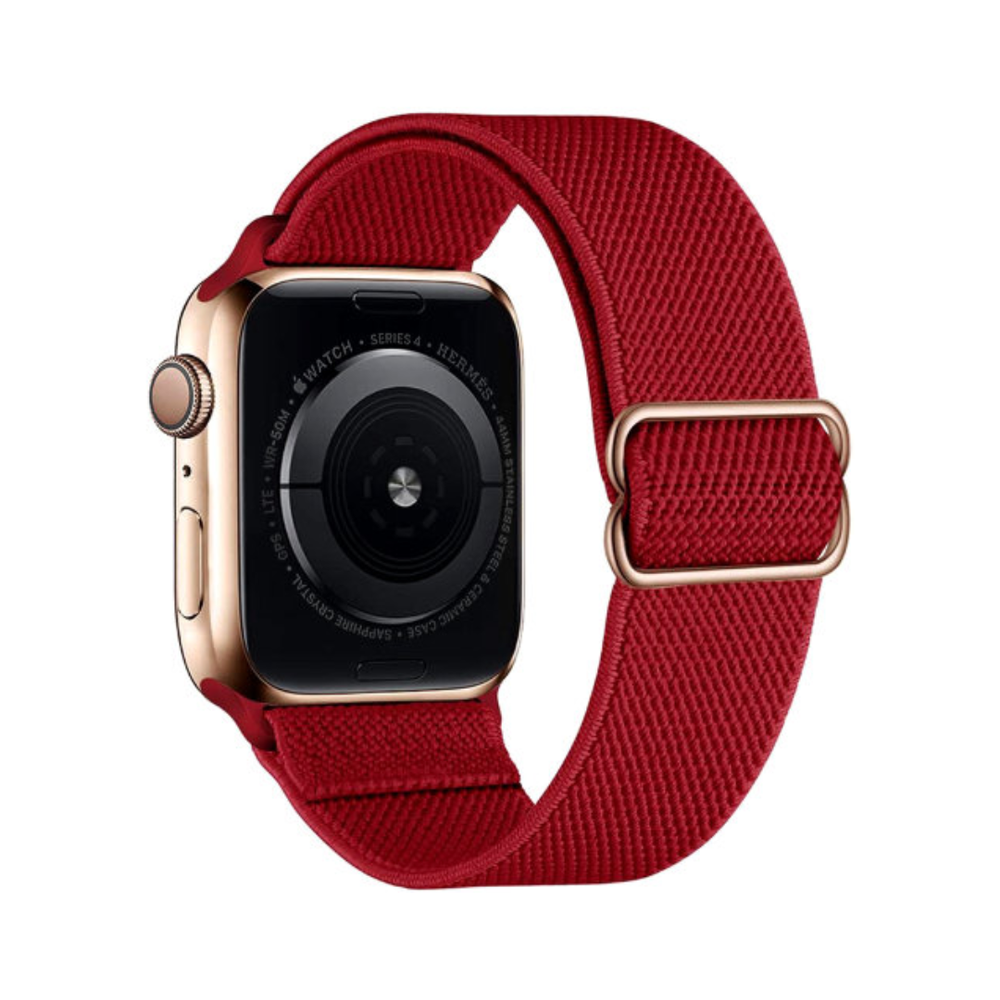 Эластичный ремешок Apple Watch, 42/44/45, S/M, M/L, красный