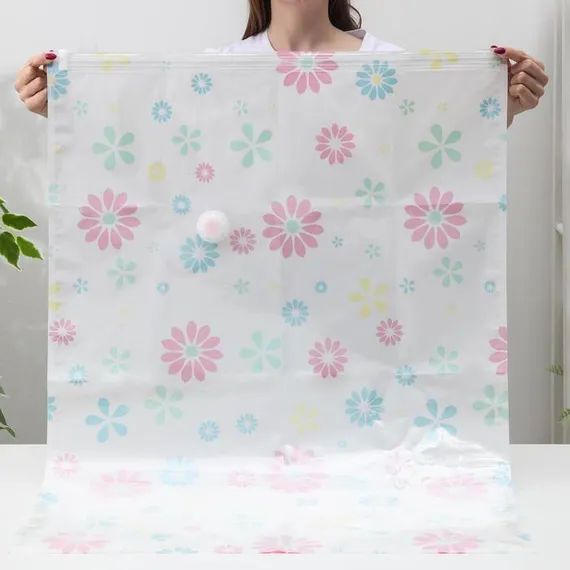 Вакуумный пакет для хранения вещей «Ассорти», 70×100 см, рисунок МИКС