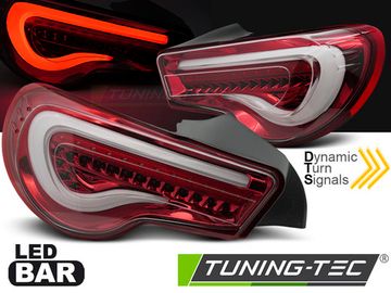 Фыры задние для TOYOTA GT86 12-21 LED BAR RED WHITE SEQ