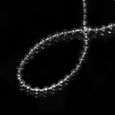 Цепь управления металлическая 4,5х6 мм для рулонных и римских штор, цвет хром