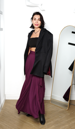 Юбка "Любимый размер" в баклажане