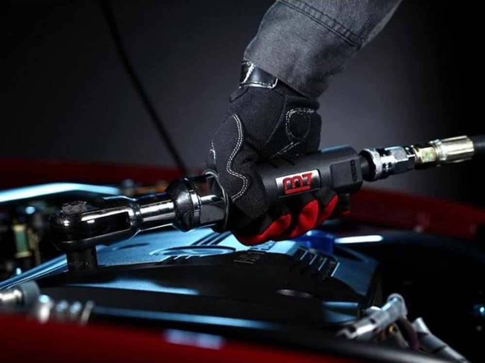 Гайковерт пневматический MIGHTY SEVEN NE-332T трещотка 3/8", 81 нм, с кнопкой