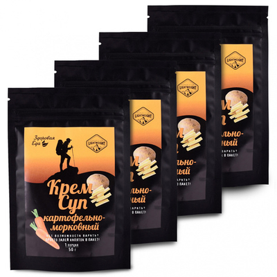 Картофельно-морковный суп-пюре zip 50 г (Здоровая Еда) 4 шт