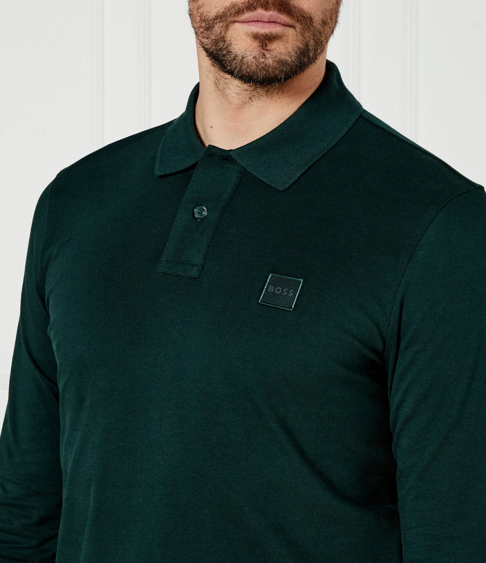Поло Passerby BOSS ORANGE - темно-зеленый(50507704)