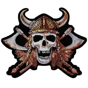 Нашивка Череп - Викинг (210Х250)